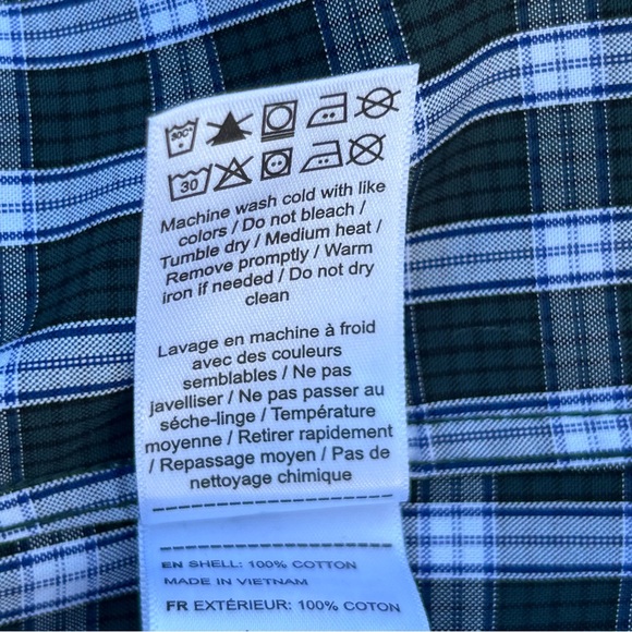 Untuckit Plaid Slim Fit Cotton Wrinkle Free Buttondown Shirt | Men’s Size Medium - Picture 6 of 12